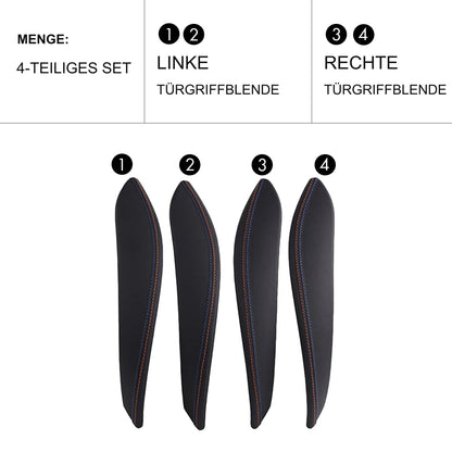 Mavlaro Innentürgriff-Abdeckungen Leder/Alcantara für BMW F30-F36 & M3/M4 F80-F83