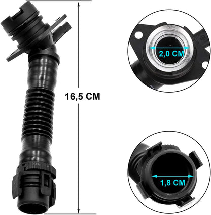 Mavlaro Kurbelgehäuseentlüftung Schlauch 11127584128 für BMW N55 E90 F10 F25 F15