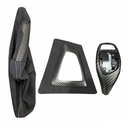 Mavlaro Alcantara- & Echtcarbon Set 3-teilig für BMW 3er F30 2011-2018 / 4er F36 2014-2021 / 3er F31 2012-2019 / 3er F34 2013-2020 / 4er F32 2013-2020 / 4er F33 2013-2020