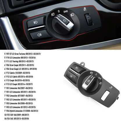 Mavlaro Lichtschalter Panel Ersatz 4-teilig für BMW F10 F12 F01 F25 F26