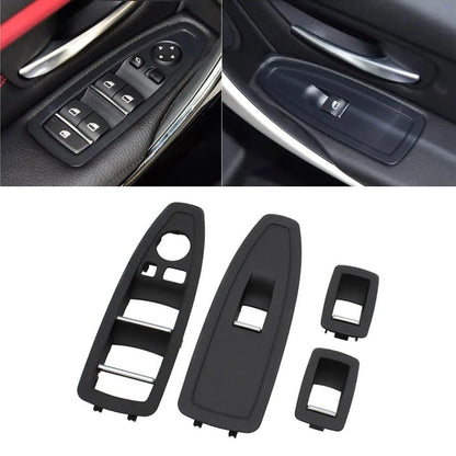 Mavlaro Fensterheberschalter-Blenden 4-teilig als Ersatzteil für BMW 1er F20 2011-2019 / 3er F30 2011-2018 / 3er F31 2012-2019 / 3er F34 2013-2020 / 4er F36 2014-2021 / 3er F80 2014-2018 / 1er F21 2011-2019