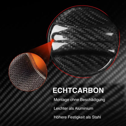 Mavlaro Universelle Echtcarbon Tankdeckel-Blende für BMW E/F/G Serien, X Modelle & Z4