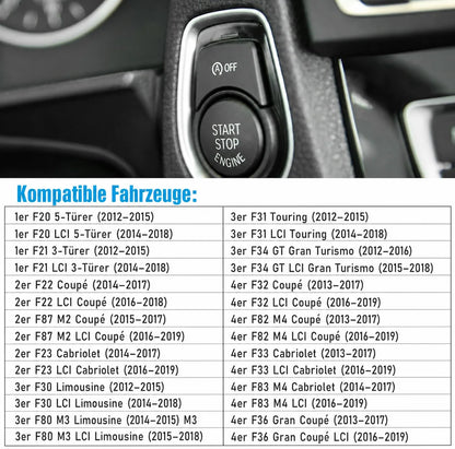Mavlaro Auto Start Stop OFF Taste Ersatz für BMW F20/F22/F30/F32 F80/F82 2011-2020