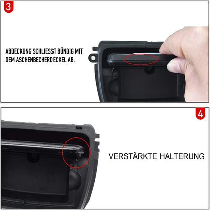 Mavlaro Mittelkonsole Aschenbecher Ersatz 51169206347 für BMW 5er F10 2010-2017 / 5er F11 2010-2017