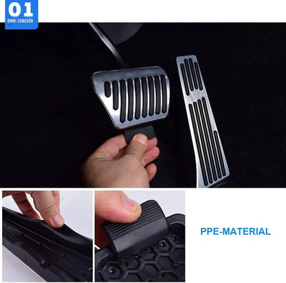 Mavlaro Pedalauflagen Set ohne Bohren für BMW E90 F10 F12 F01 F25 F26 E70 E71 E89