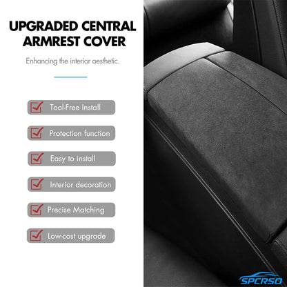 Mavlaro Alcantara-Optik Mittelarmlehnen-Abdeckung für BMW 5er E60/E61 2004-2010