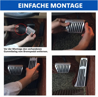 Mavlaro Pedalauflagen Set ohne Bohren für BMW F20 F30 G20 G30 G01 G05 G07