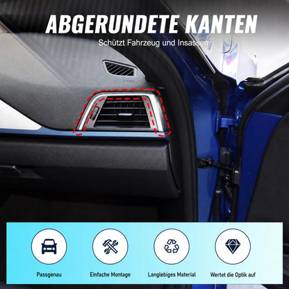 Mavlaro Echtcarbon seitliche Lüftungsdüsen-Blenden 2-teilig für BMW 3er F30 2011-2018 / 4er F32 2013-2020 / 3er F31 2012-2019 / 4er F33 2013-2020
