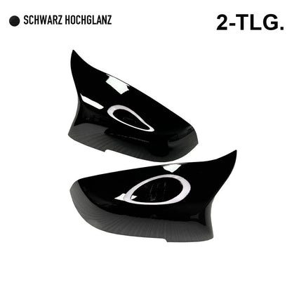 Mavlaro Spiegelkappen-Ersatzpaar für BMW 5er F10/F11/F07, 6er F06/F12/F13 & 7er F02 LCI
