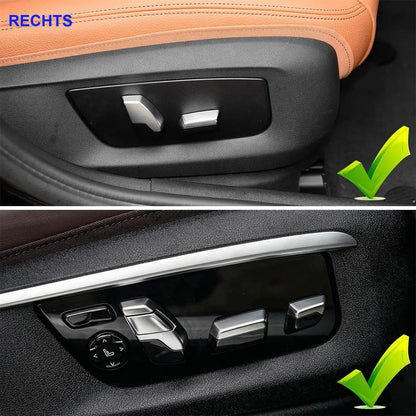 Mavlaro Sitzschienen-Abdeckung Ersatz für BMW 5er/6er/7er/X5/X6 OE 52107317458/59