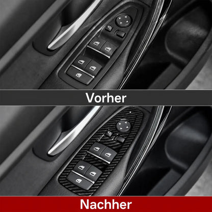 Mavlaro Fensterheberschalter-Blenden 4-teilig 3M für BMW 3er F30 2011-2018 / 3er F31 2012-2019 / 3er F34 2013-2020