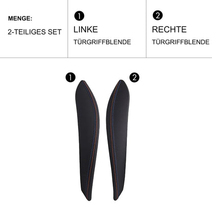 Mavlaro Innentürgriff-Abdeckungen Leder/Alcantara für BMW F30-F36 & M3/M4 F80-F83
