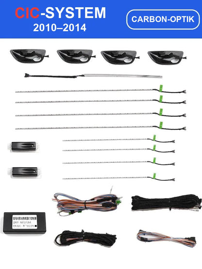 Mavlaro 9-Farben LED Ambientebeleuchtung Komplettset für BMW 5er F10 2010-2017 / 5er F11 2010-2017