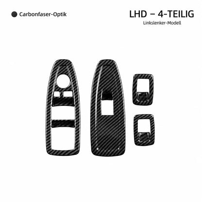 Mavlaro Fensterheberschalter-Blenden 4-teilig 3M für BMW 3er F30 2011-2018 / 3er F31 2012-2019 / 3er F34 2013-2020