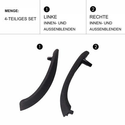 Mavlaro Alcantara-Optik Türgriff-Abdeckung innen/außen für BMW F30/F31/F32/F80 2012-2019