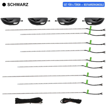Mavlaro LED Ambientebeleuchtung Türleisten 4-teilig für BMW 5er F10 2010-2017 / 5er F11 2010-2017