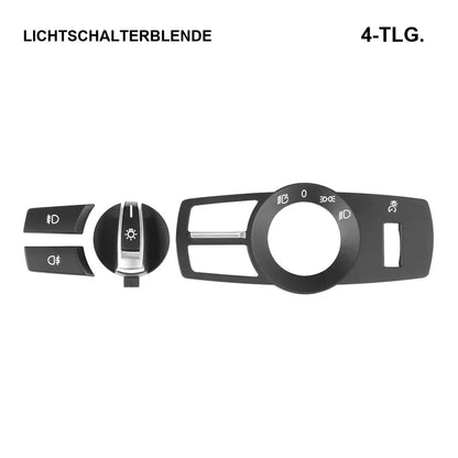 Mavlaro Lichtschalter Panel Ersatz 4-teilig für BMW F10 F12 F01 F25 F26