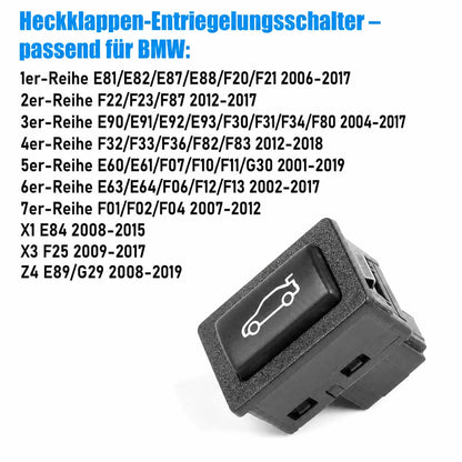 Mavlaro Heckklappen-Taster Ersatz 61319200316 für BMW 1er-7er X1 X3 Z4 2006-2019