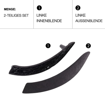Mavlaro Alcantara-Optik Türgriff-Abdeckung innen/außen für BMW F30/F31/F32/F80 2012-2019