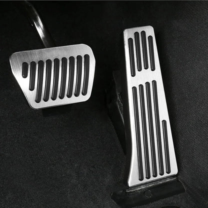 Mavlaro Pedalauflagen Set ohne Bohren für BMW E90 F10 F12 F01 F25 F26 E70 E71 E89