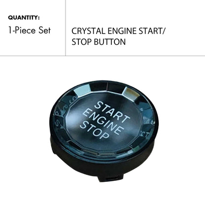 Mavlaro Kristall Start-Stop-Knopf Ersatz 23 mm für BMW E90/E91/E92/E93/E60/E70/E71