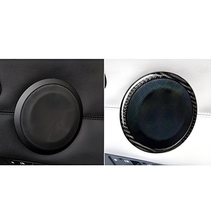 Mavlaro Echtcarbon Lautsprecherringe für BMW 3er E90/E91/E92/E93