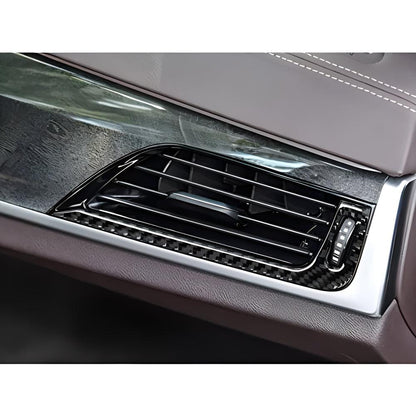 Mavlaro Echtcarbon mittlere Lüftungsdüsenrahmen 3-teilig für BMW 5er G30