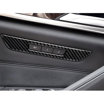Mavlaro Echtcarbon Sitzmemory-Tastenblende für BMW 5er G30 Linkslenker