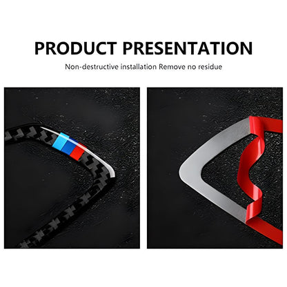 Mavlaro 5D Carbon-Optik Türgriffmulden-Blenden für BMW E90-E93