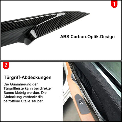 Mavlaro Türgriff-Abdeckungen 2-teilig für BMW 7er F01/F02/F04 2008-2015 vorne oder hinten