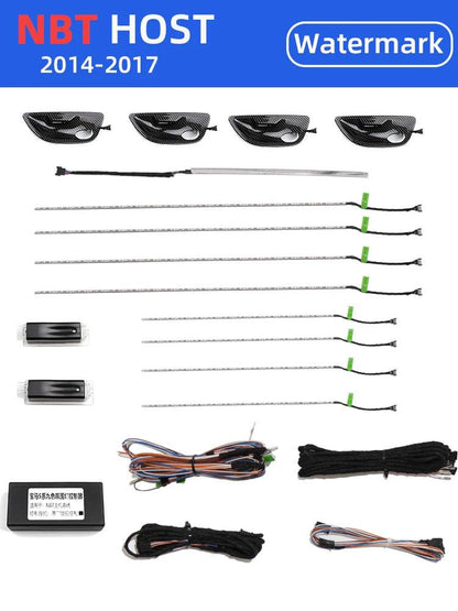 Mavlaro 9-Farben LED Ambientebeleuchtung Komplettset für BMW 5er F10/F11 2010-2017 CIC/NBT