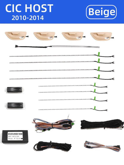 Mavlaro 9-Farben LED Ambientebeleuchtung Komplettset für BMW 5er F10/F11 2010-2017 CIC/NBT