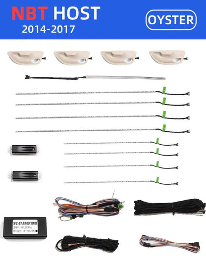 Mavlaro 9-Farben LED Ambientebeleuchtung Komplettset für BMW 5er F10/F11 2010-2017 CIC/NBT