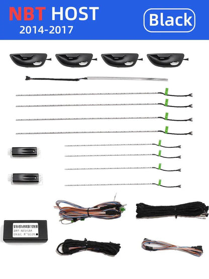 Mavlaro 9-Farben LED Ambientebeleuchtung Komplettset für BMW 5er F10/F11 2010-2017 CIC/NBT