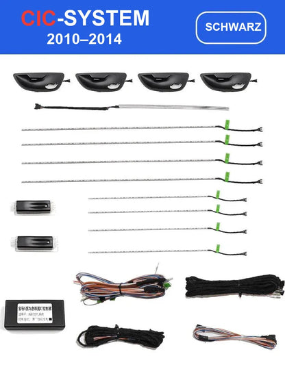 Mavlaro 9-Farben LED Ambientebeleuchtung Komplettset für BMW 5er F10 2010-2017 / 5er F11 2010-2017