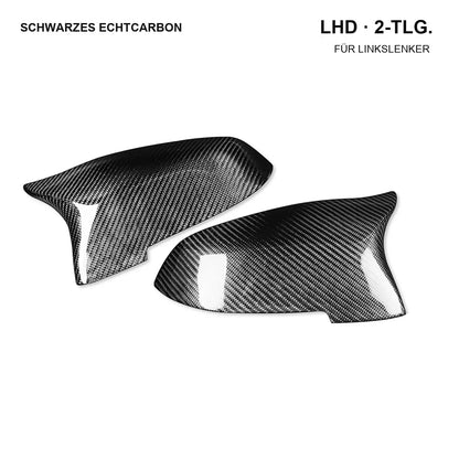 Mavlaro Echtcarbon Spiegelkappen Ersatz für BMW 5er F10 2010-2017 / 5er F11 2010-2017 / 5er F07 2009-2017 / 6er F06 2012-2018 / 6er F12 2011-2018 / 6er F13 2011-2017 / 7er F01 2008-2015 / 7er F02 2008-2015