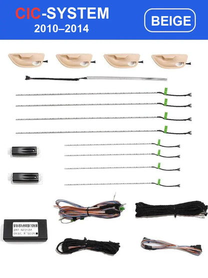 Mavlaro 9-Farben LED Ambientebeleuchtung Komplettset für BMW 5er F10 2010-2017 / 5er F11 2010-2017