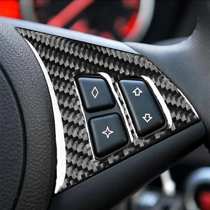 Mavlaro Echtcarbon Lenkradtasten-Rahmen A-Kit für BMW 5er E60 2004-2010