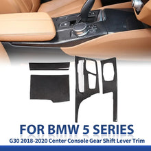 Mavlaro Echtcarbon Mittelkonsole-Schaltbereich Blende für BMW 5er G30/G31 2018-2023 Linkslenker
