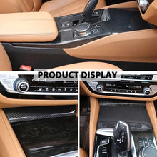 Mavlaro Echtcarbon Mittelkonsole-Schaltbereich Blende für BMW 5er G30/G31 2018-2023 Linkslenker