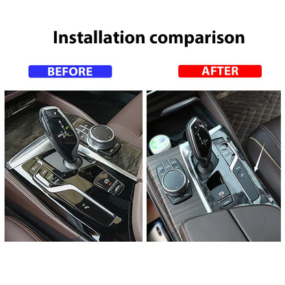 Mavlaro Echtcarbon/Forged-Carbon Schaltpanel-Blende für BMW 5er G30 2017-2023 Linkslenker