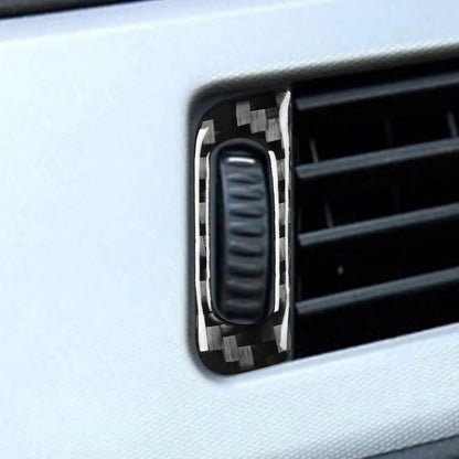 Mavlaro Echtcarbon mittlere Lüftungsdüse & Warnblink-Tastenrahmen für BMW 5er E60 2004-2010