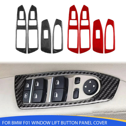 Mavlaro Echtcarbon Fensterheberschalter-Blende für BMW 7er F01 2009-2015