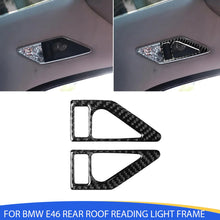 Mavlaro Echtcarbon Fond-Leseleuchten-Rahmen 2-teilig für BMW 3er E46 1998-2005