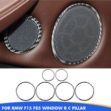 Mavlaro Echtcarbon Lautsprecher-Ringblenden 6-teilig für BMW X5 F15/F85 & X6 F16/F86