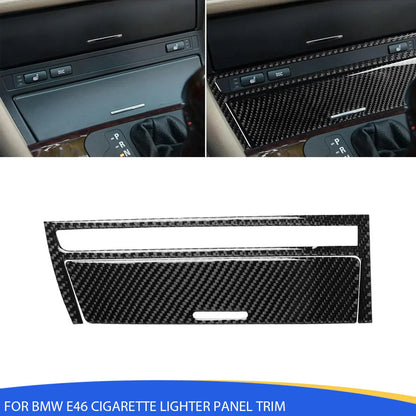 Mavlaro Echtcarbon Zigarettenanzünder-Blende für BMW 3er E46 1998-2006