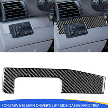 Mavlaro Echtcarbon Fahrer-Armaturenbrett-Blende links für BMW 3er E46 1998-2005