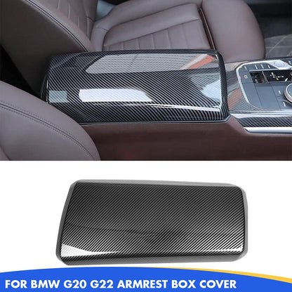 Mavlaro Mittelarmlehnen-Abdeckung in Carbon-Optik für BMW 3er G20 / 4er G22