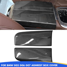 Mavlaro Carbon-Optik Mittelarmlehnen-Abdeckungen für BMW X5 G05 / X6 G06 / X7 G07 (2019-2026)