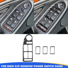 Mavlaro Echtcarbon Fensterheberschalter-Blenden für BMW 5er E39 & M5 1998-2003
